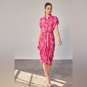 Do +be Berry Beautiful tie Front Dress